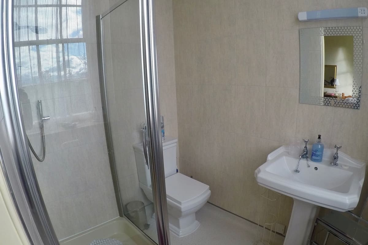 Habitación triple estándar, 1 habitación (Lilac) | Servicios del cuarto de baño | Ducha y bañera combinadas y artículos de higiene personal gratuitos
