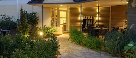 Majoituspaikan sisäänkäynti