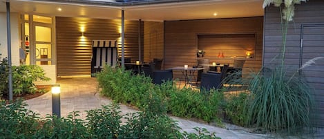 Front of property - evening/night