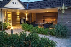Front of property – evening/night