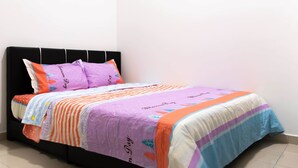 Economy-Apartment, Mehrere Betten, Nichtraucher | 3 Schlafzimmer, Verdunkelungsvorhänge, Bügeleisen/Bügelbrett