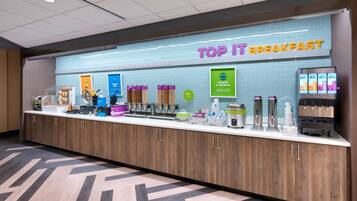 Free daily buffet breakfast