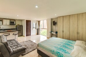 1 bedroom, individually decorated, free WiFi, bed sheets - Depto. con vistas a la ciudad-1309 (Medellín)