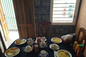 Daily full breakfast (EUR 5 per person)