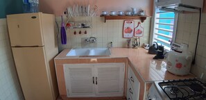 Fridge, oven, stovetop, rice cooker