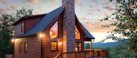 Front of property – evening/night