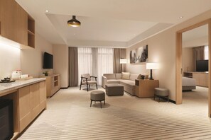 Literie de qualité, couette en duvet, minibar, coffre-fort