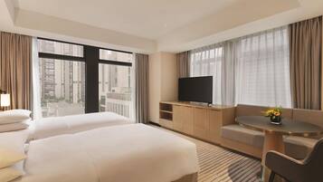 Premium bedding, down duvets, in-room safe, laptop workspace