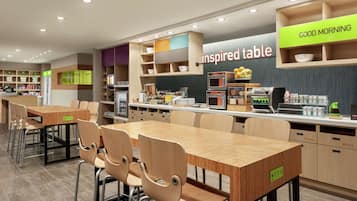 Free daily on-the-go breakfast