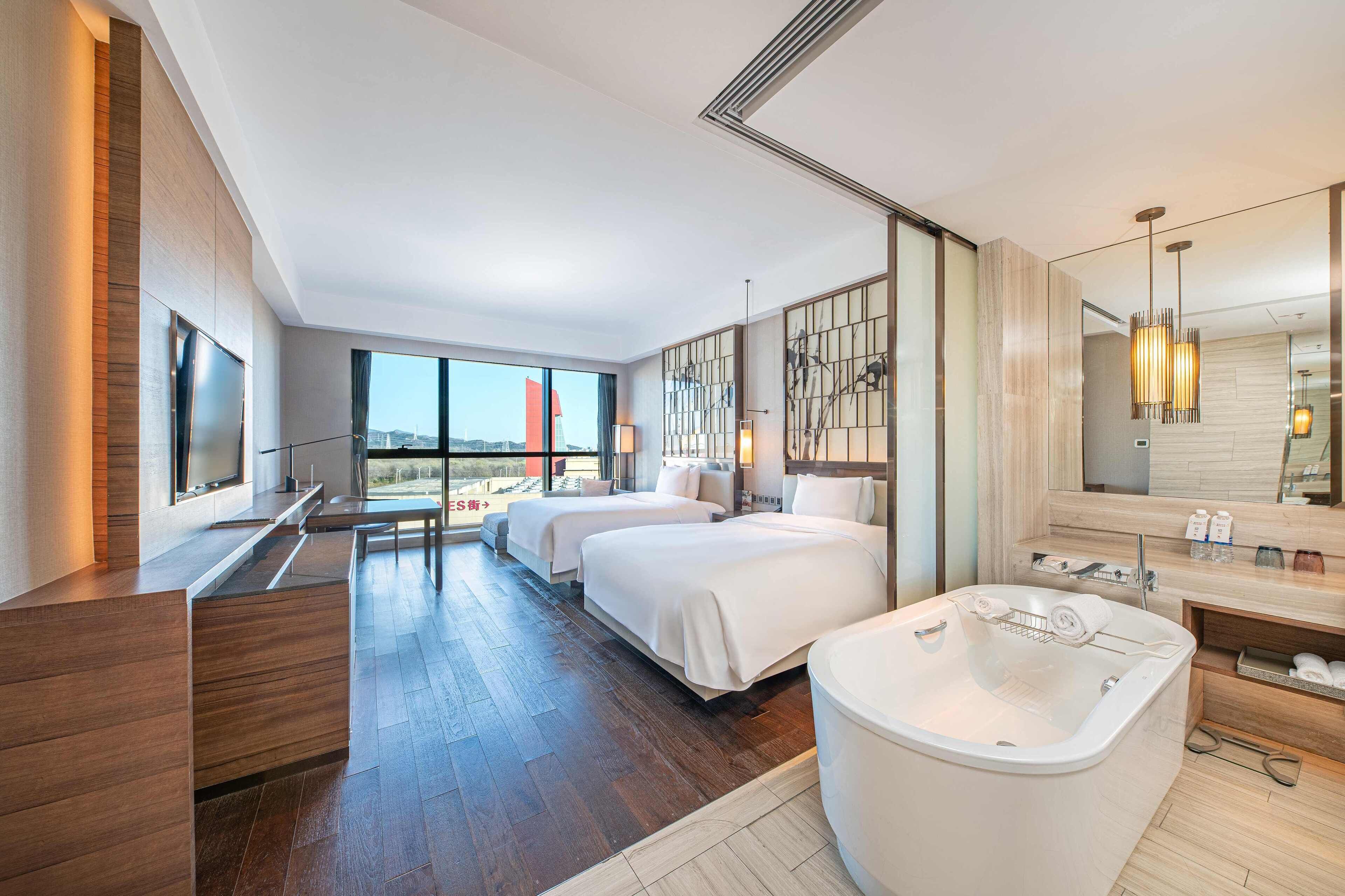 Room, 2 Double Beds | Premium bedding, in-room safe, desk, iron/ironing board