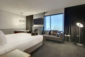 Télévision à écran plat de 55 pouces avec chaînes par câble, télévision