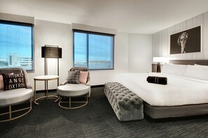 55-inch flat-screen TV with cable channels, TV - The Rose Chicago, Tapestry Collection by Hilton (Rosemont)