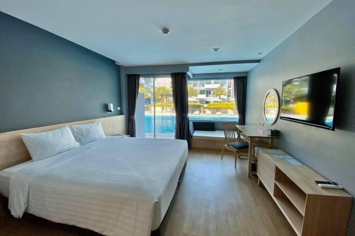 Ropa de cama de alta calidad y minibar 
