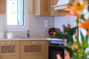 Villa, 3 camere da letto | Cucina privata | Frigorifero, microonde, forno, piano cottura