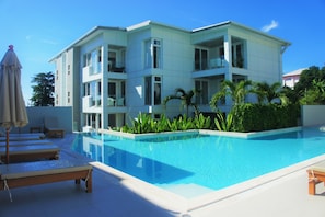 2 outdoor pools, pool umbrellas, sun loungers