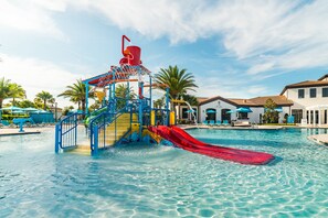 Seasonal outdoor pool, free pool cabanas, pool umbrellas