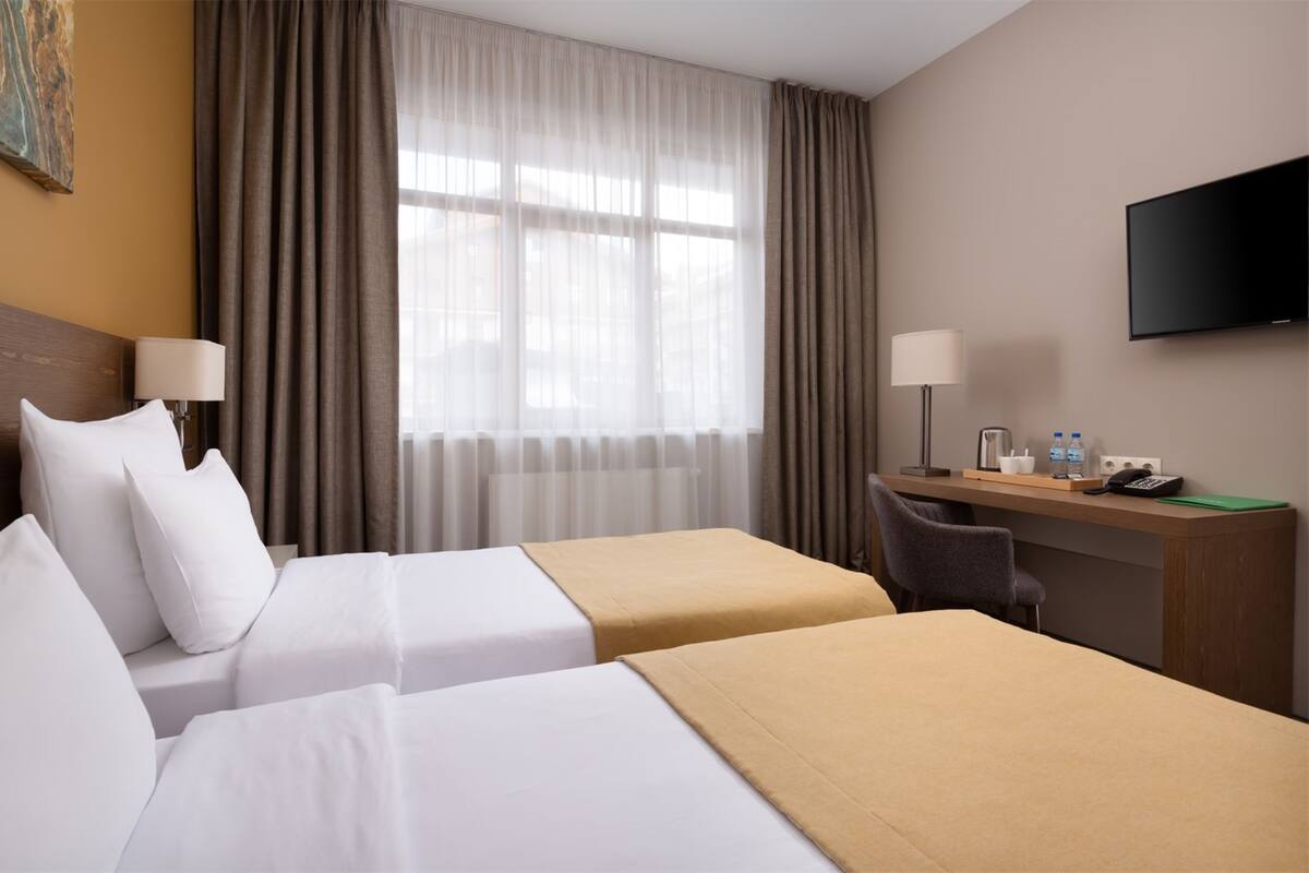 Basic Double Room | In-room safe, desk, iron/ironing board, free WiFi