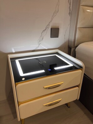Luxury Room, Non Smoking | Living area | 55-inch Smart TV with cable channels, TV