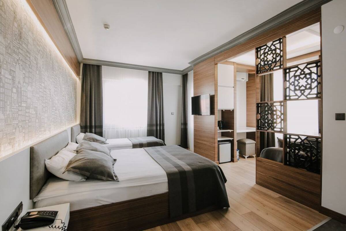 Minibar, desk, blackout curtains, soundproofing