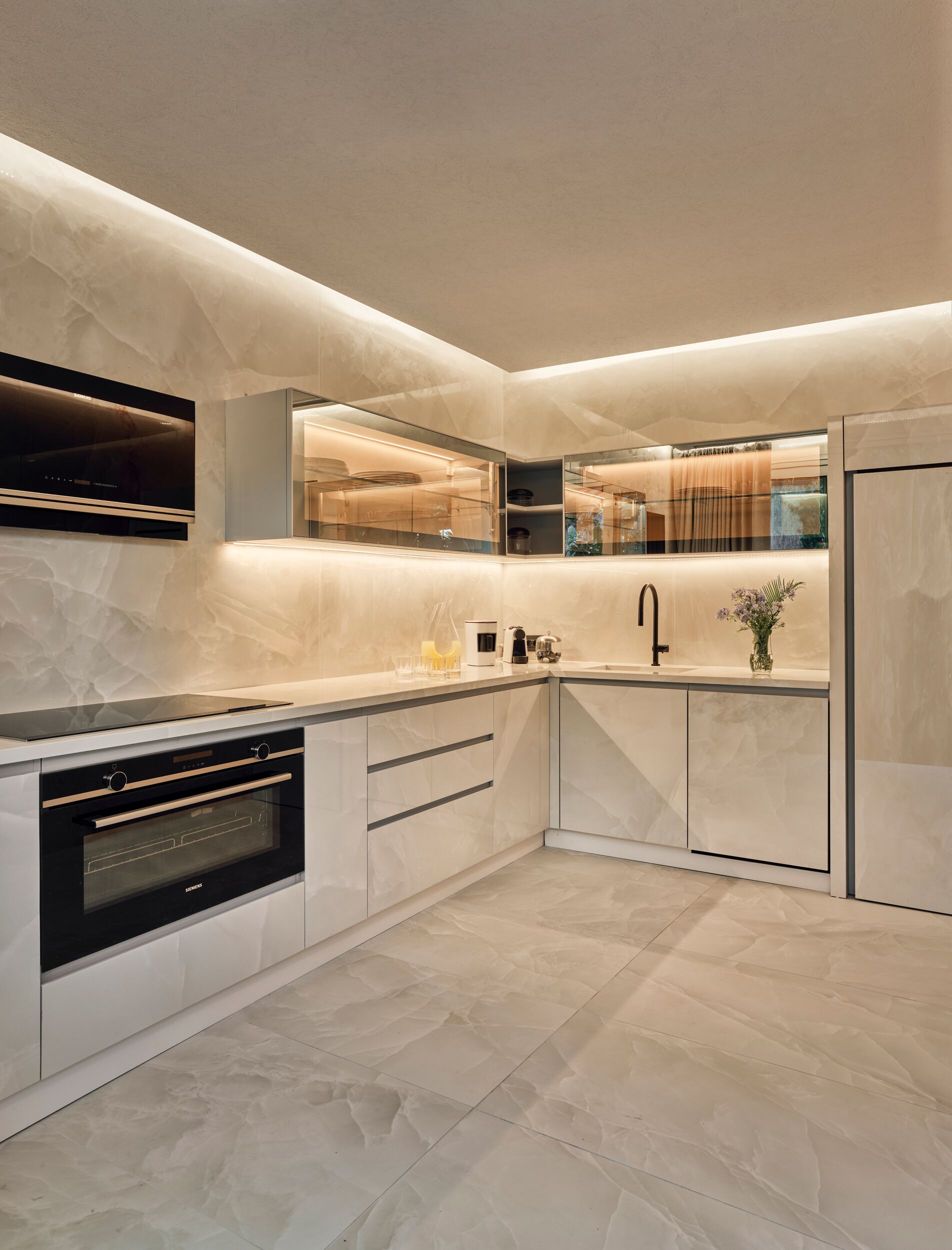 the beach villa | private kitchen | espresso maker, coffee/tea maker, electric kettle