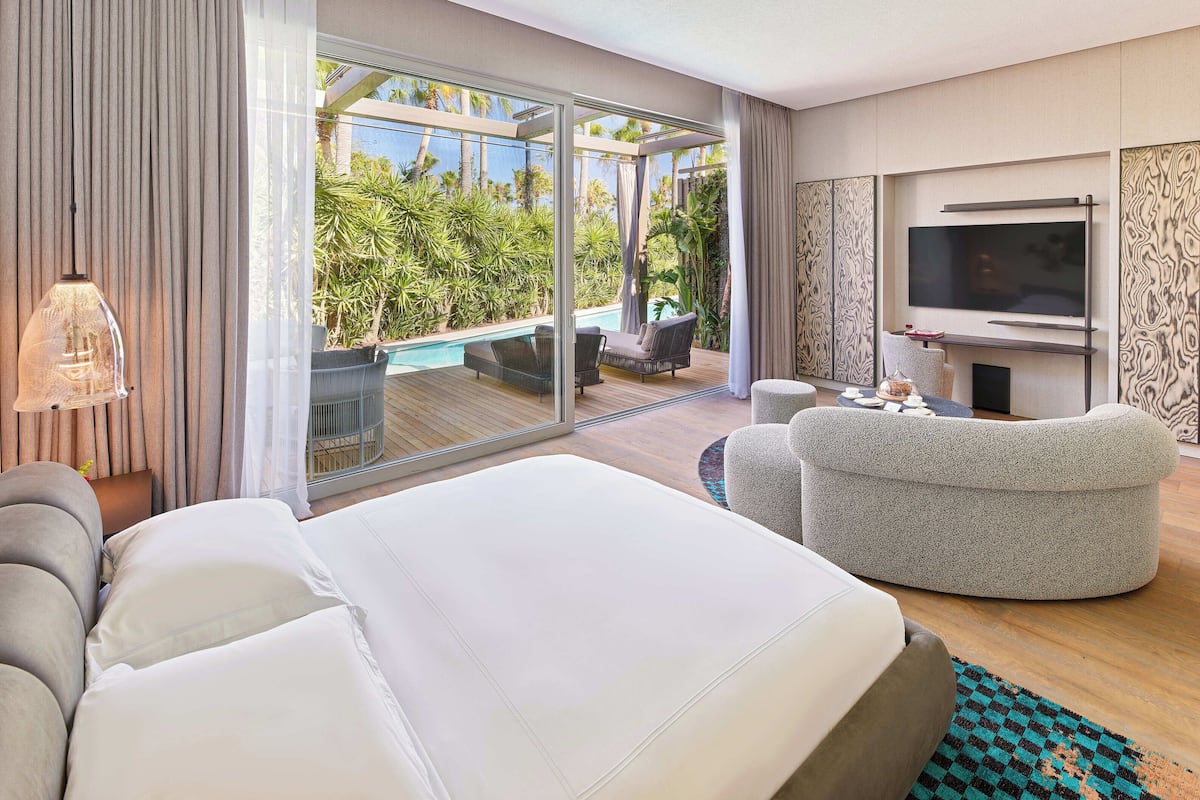 Laguna Private Grand Suite Swim Up Terrace | 1 kamar tidur, seprai Frette Italia, dan seprai premium