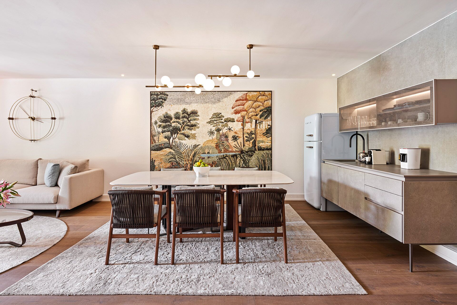 the terrace 2 bedroom residence | living area | 55-inch lcd tv with digital channels, tv, netflix