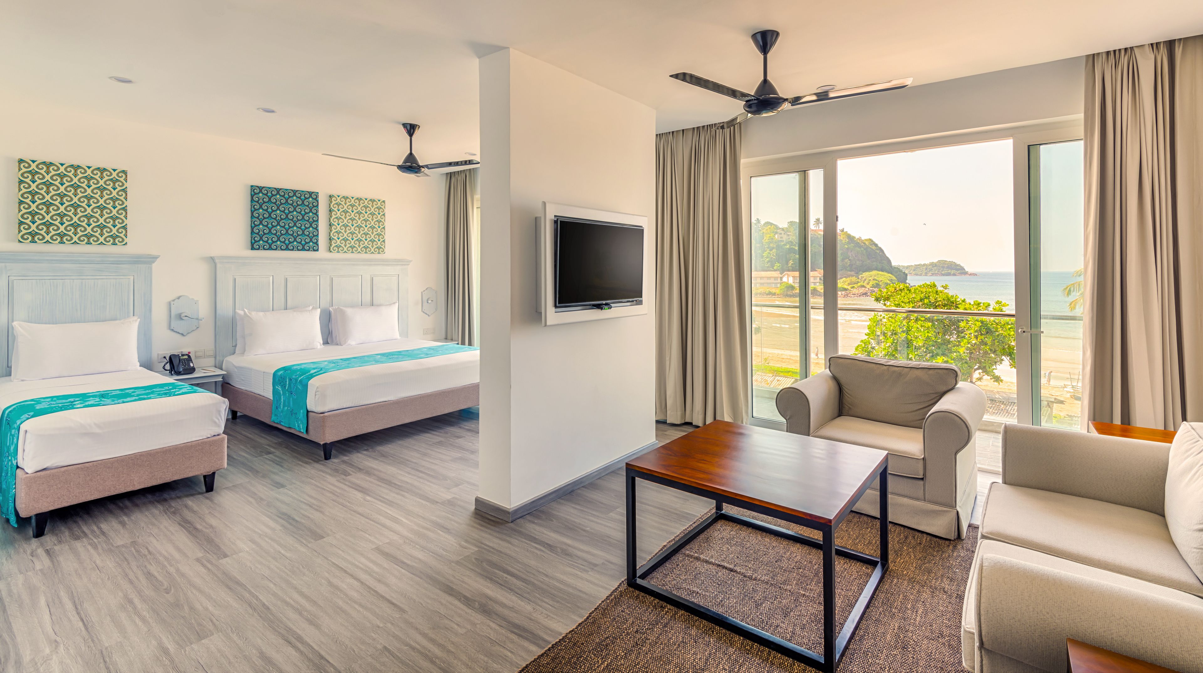 Superior Triple Room, Multiple Beds, Non Smoking | Hypo-allergenic bedding, in-room safe, desk, blackout curtains