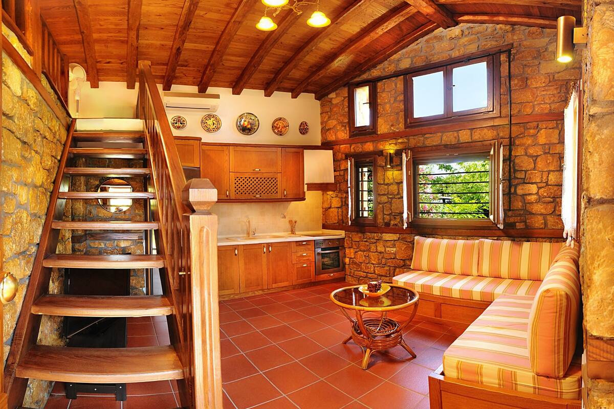 Family Bungalow, Sea View, Beachfront | Private kitchen