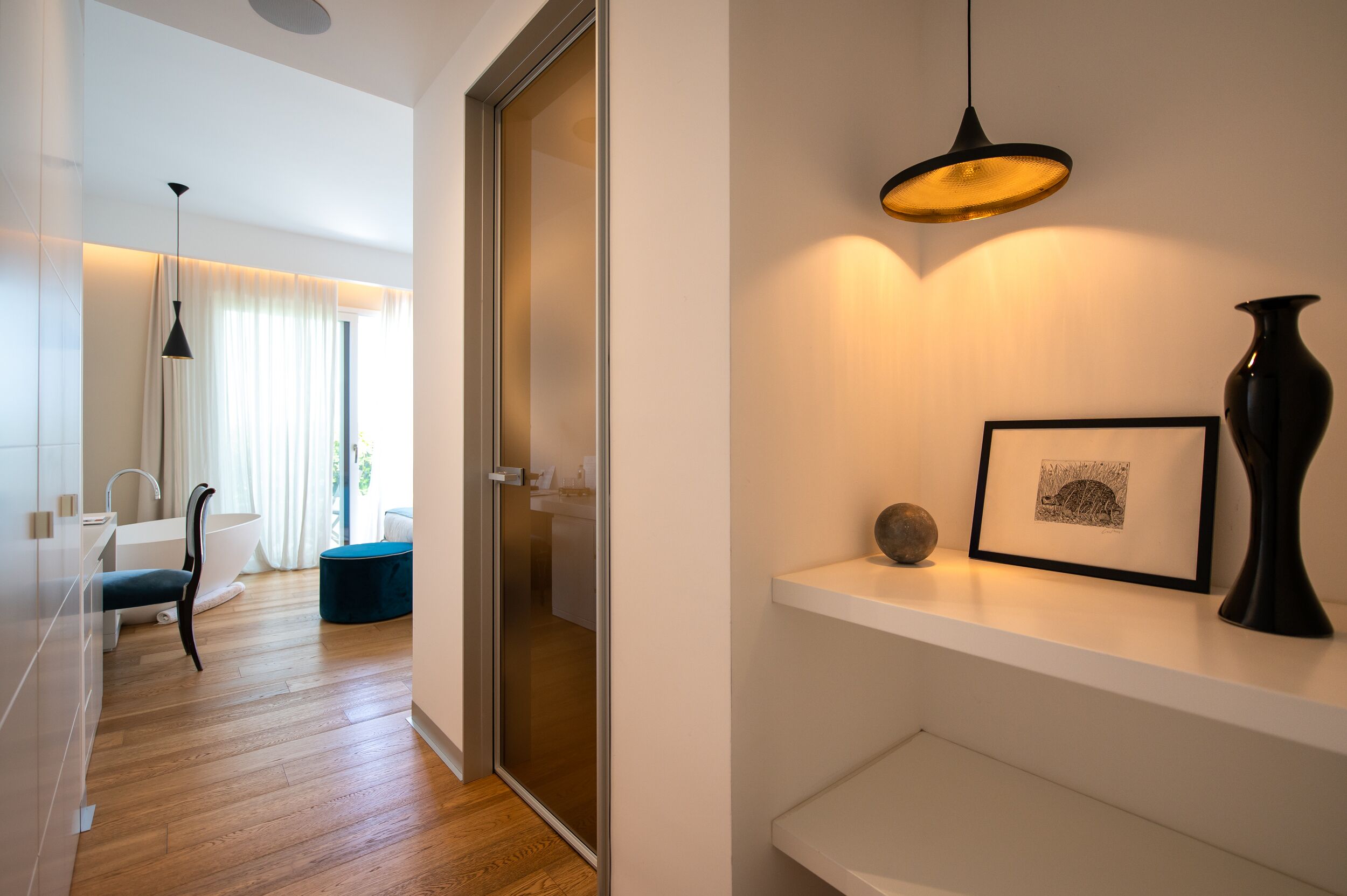 deluxe room, balcony, sea view | premium bedding, down duvets, memory-foam beds, minibar