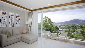 Deluxe Apartment, 2 Bedrooms, Non Smoking | Living area - Q Kata Residence (Karon)