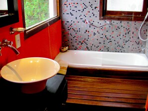 Superior-Ferienhütte | Badezimmer