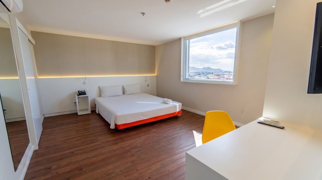 Habitación estándar, 1 cama de matrimonio, accesible para personas con discapacidad | Caja fuerte, escritorio, espacio para trabajar con un portátil
