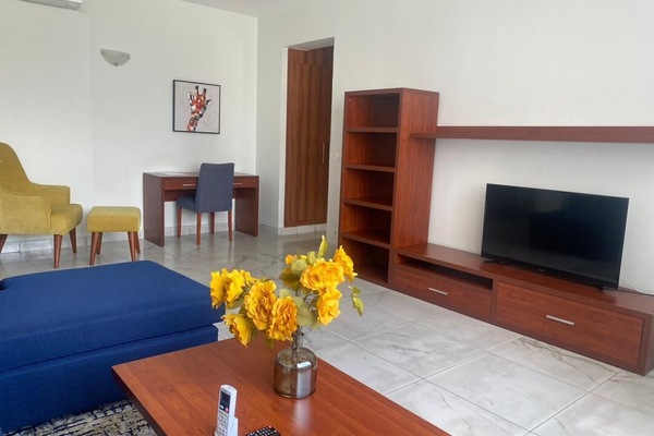 Comfort Apartment, 1 Bedroom, Non Smoking, Courtyard View | Ruang tamu | 42 inci televisyen skrin rata dengan satelit, TV