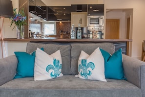 Apartment, 2 Bedrooms | Living area | Flat-screen TV