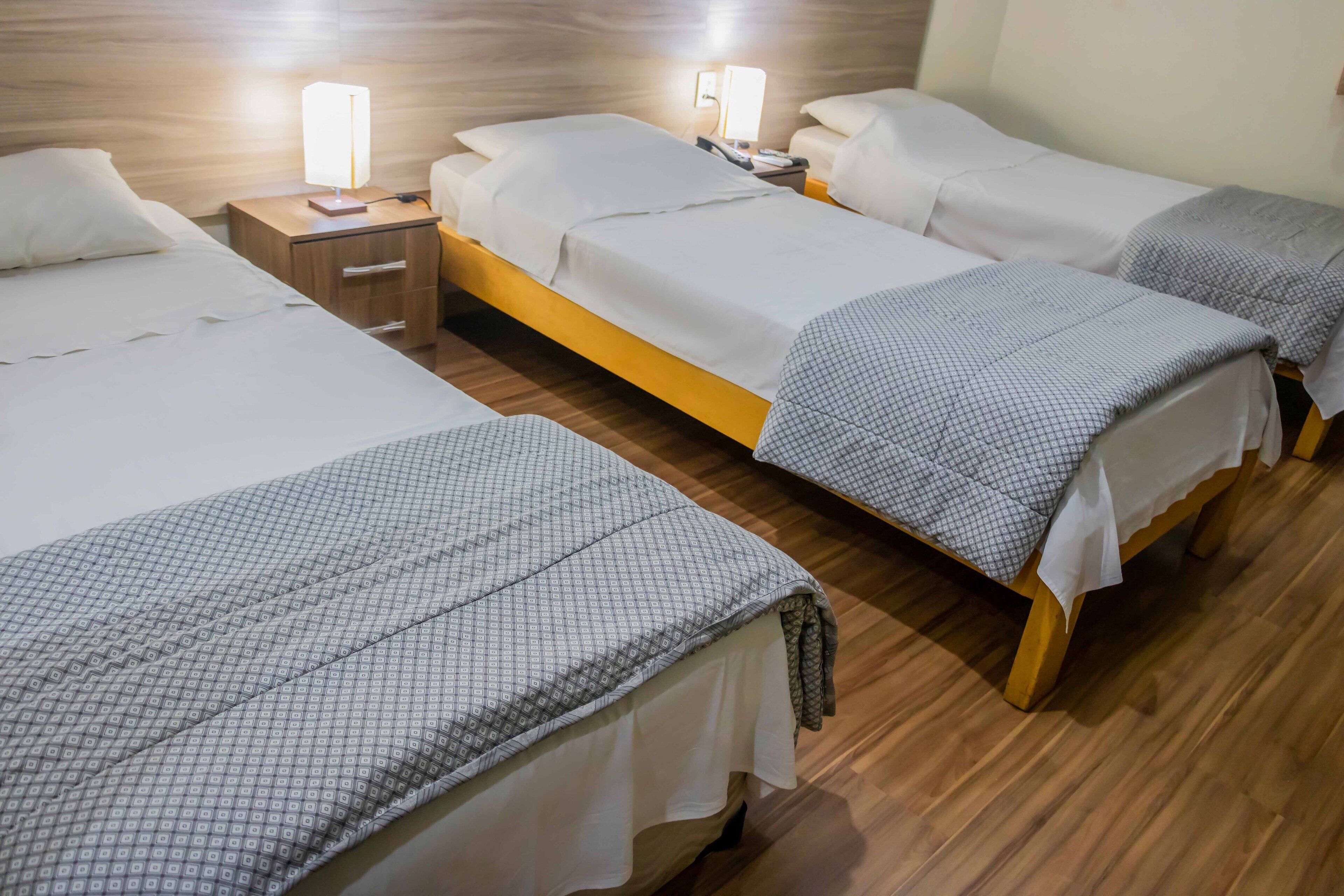 triple room, 3 single beds, non smoking | minibar, desk, blackout curtains, free wifi