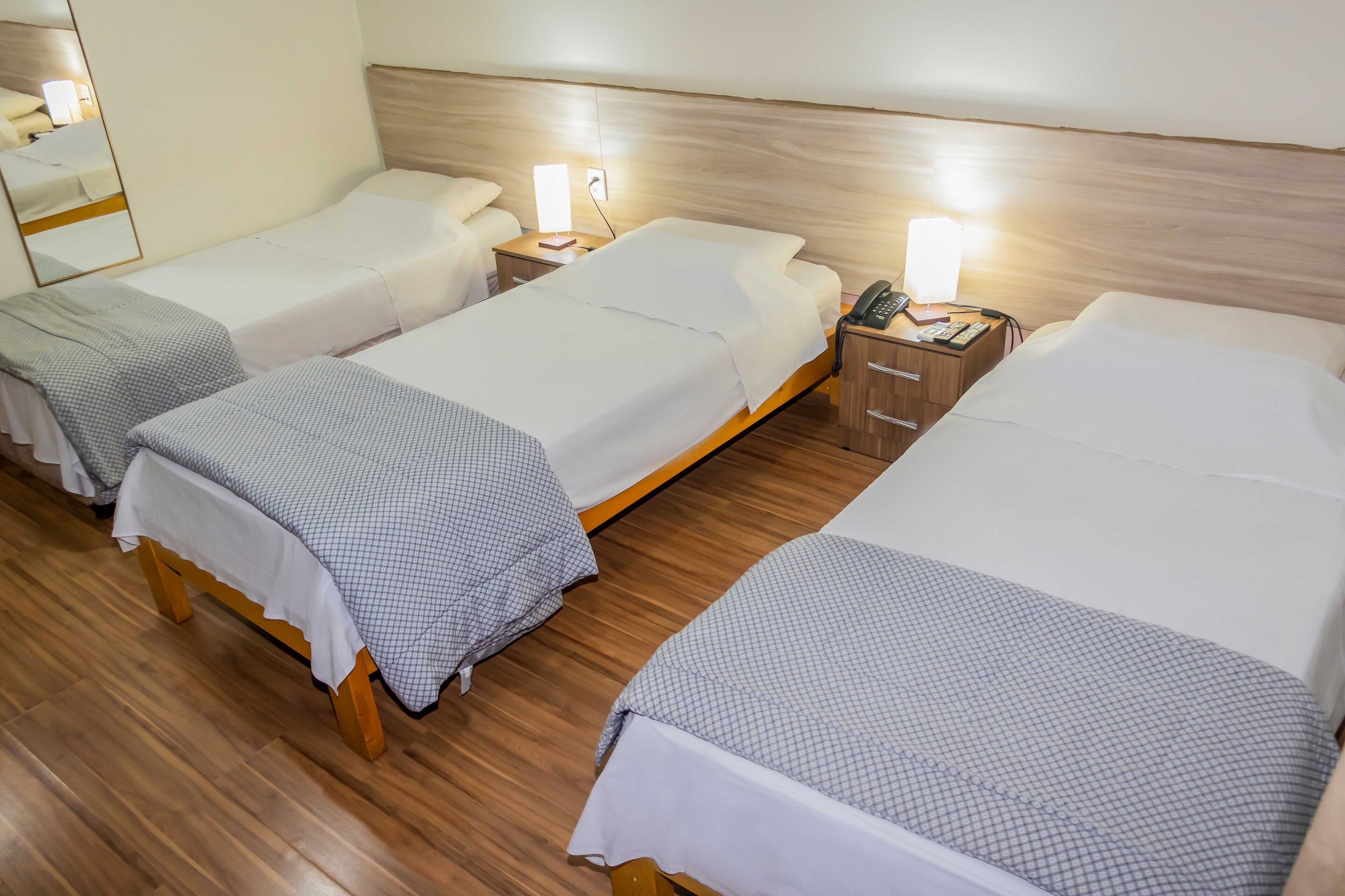 triple room, 3 single beds, non smoking | minibar, desk, blackout curtains, free wifi