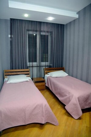 Minibar, blackout curtains, soundproofing, iron/ironing board