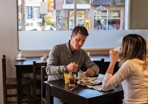 Free daily buffet breakfast