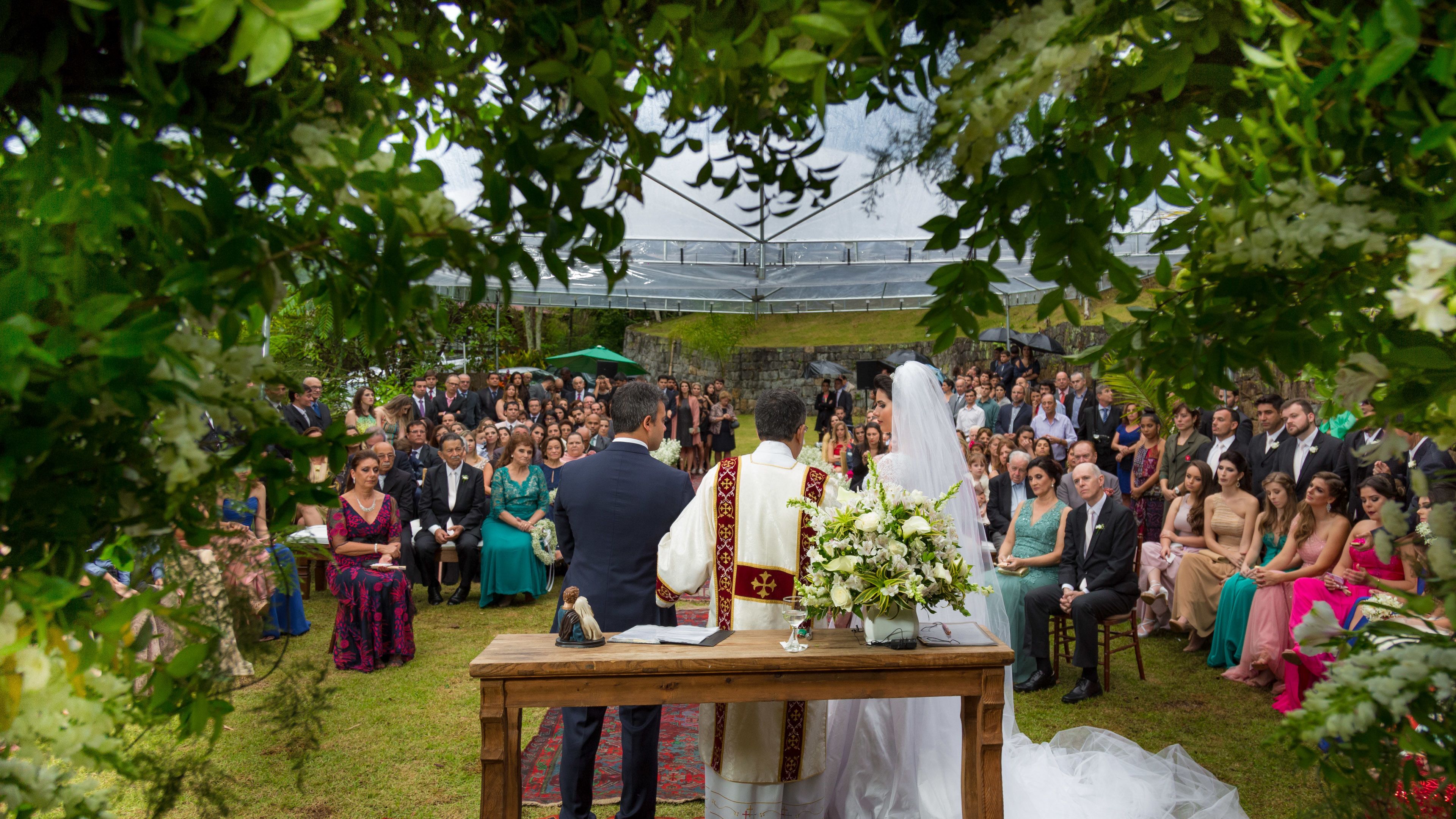 outdoor wedding area