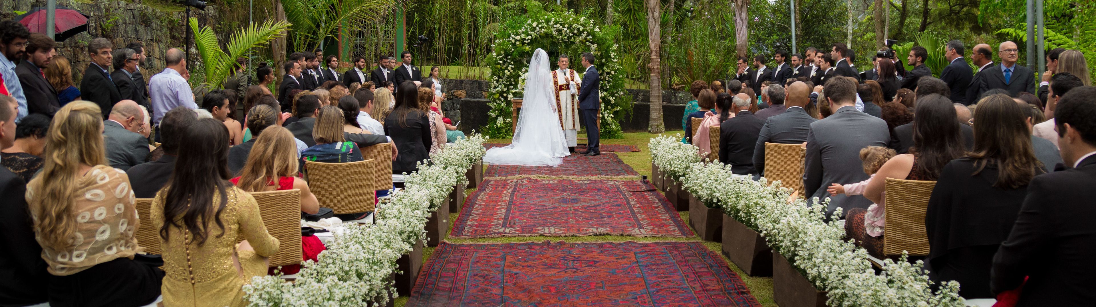 outdoor wedding area