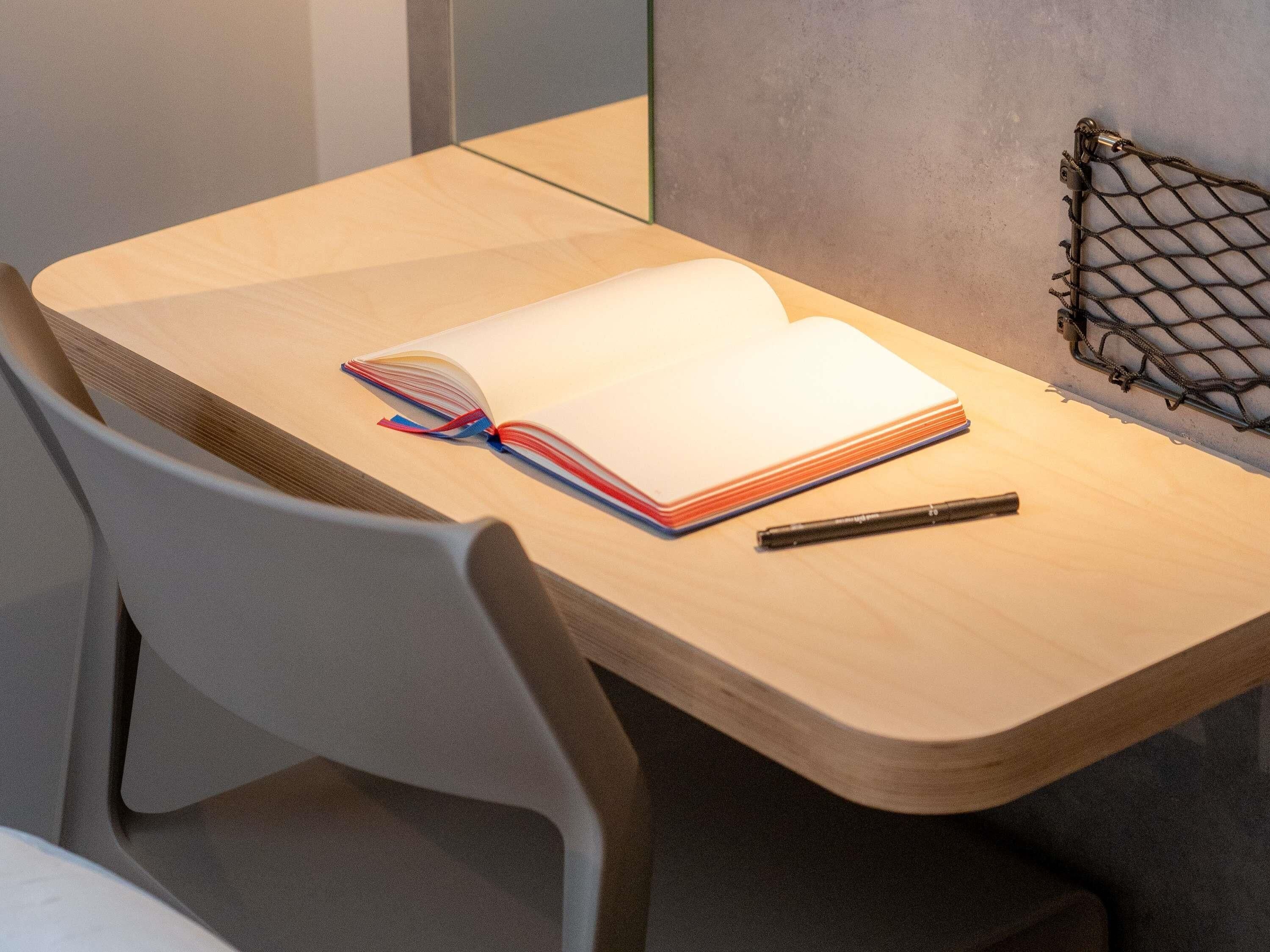 Desk, laptop workspace, free cots/infant beds, free WiFi