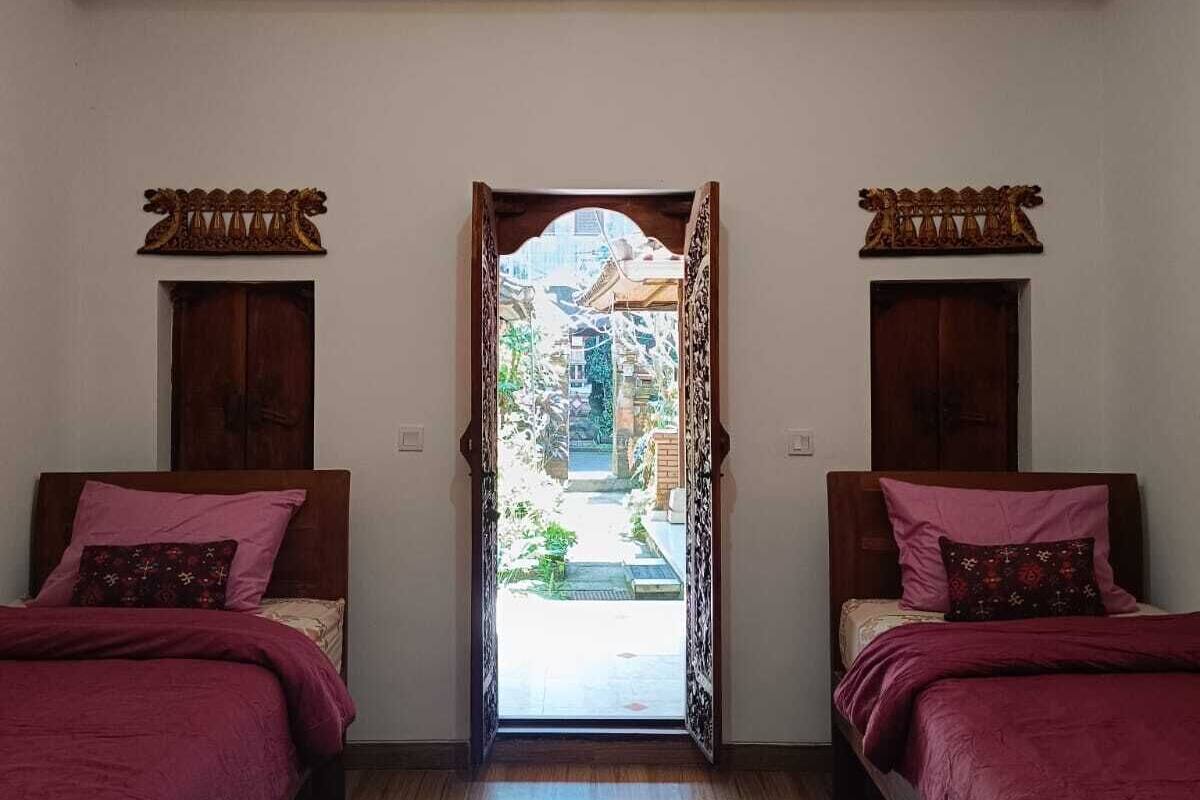 Chambre avec lits jumeaux | Lits pliants/supplémentaires, Wi-Fi gratuit