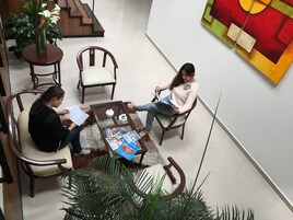 Sala de estar en el lobby