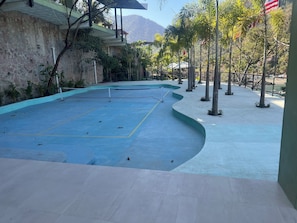Outdoor wedding area