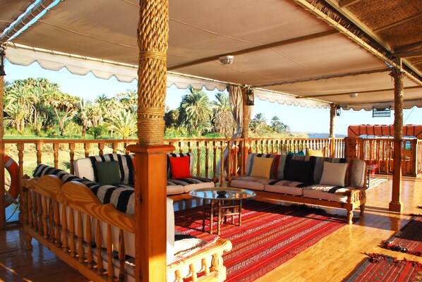 Deluxe Suite, 1 King Bed, Non Smoking, Balcony | Terrace/patio - Dahabeya Queen Farida (Aswan)