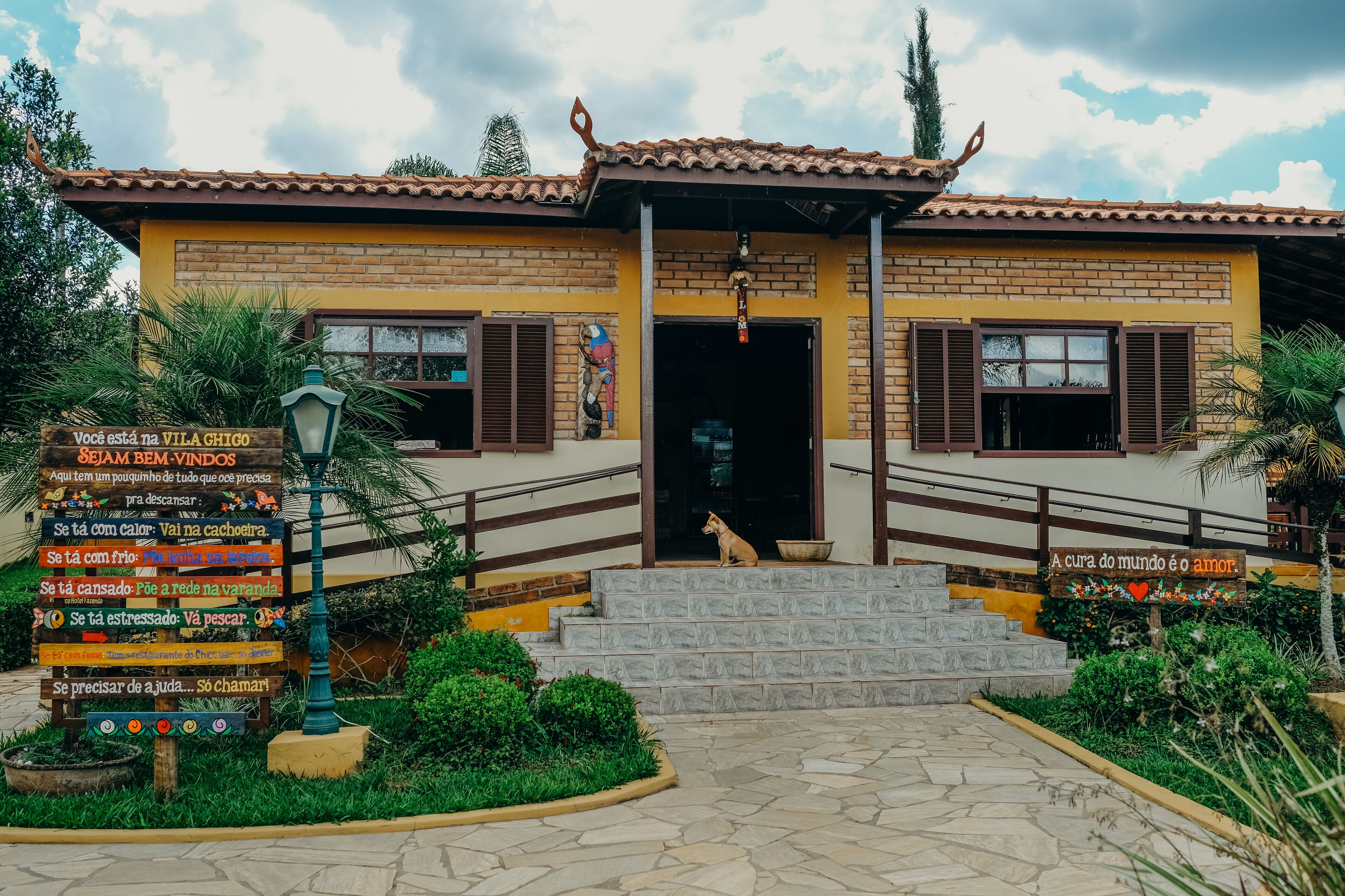 Majoituspaikan julkisivu