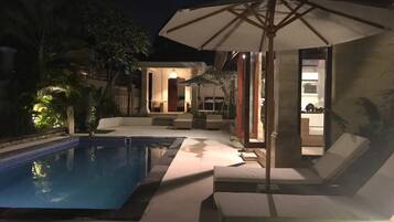 Villa, 2 habitaciones, alberca privada | Terraza o patio