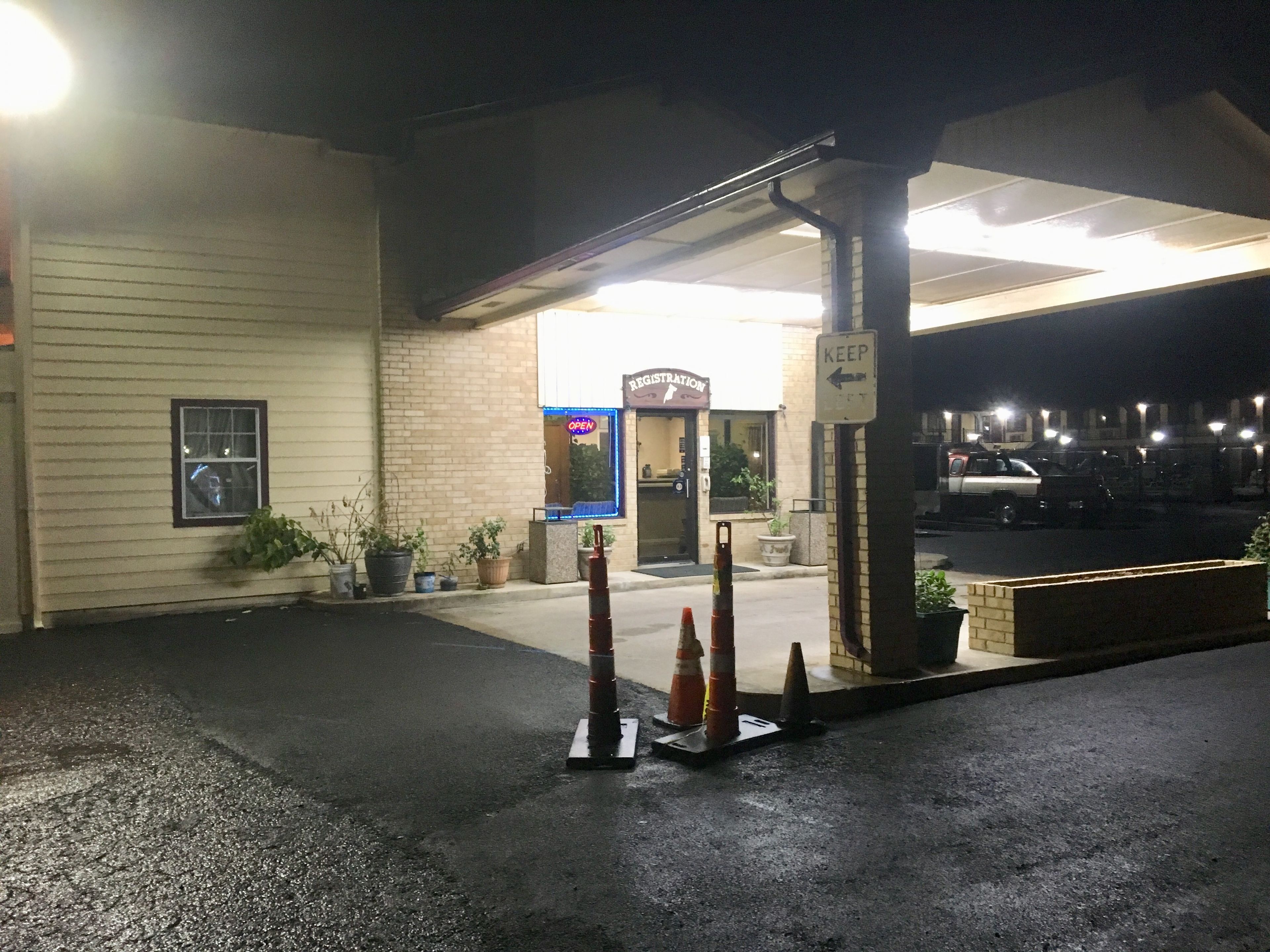 Front of property – evening/night