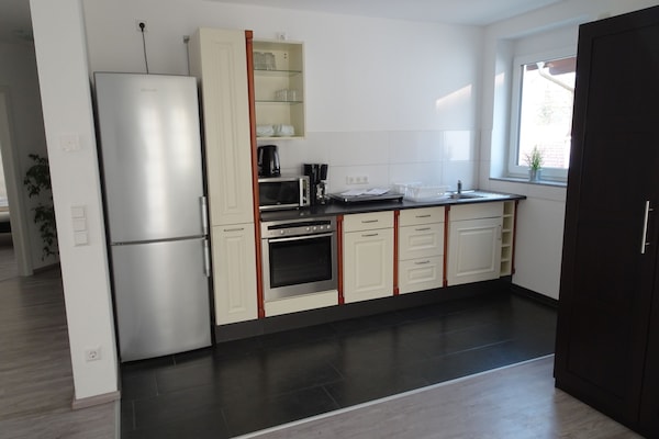 Apartamento luxo, várias camas, terraço | Cozinha privada | Geladeira, cooktop, chaleira elétrica