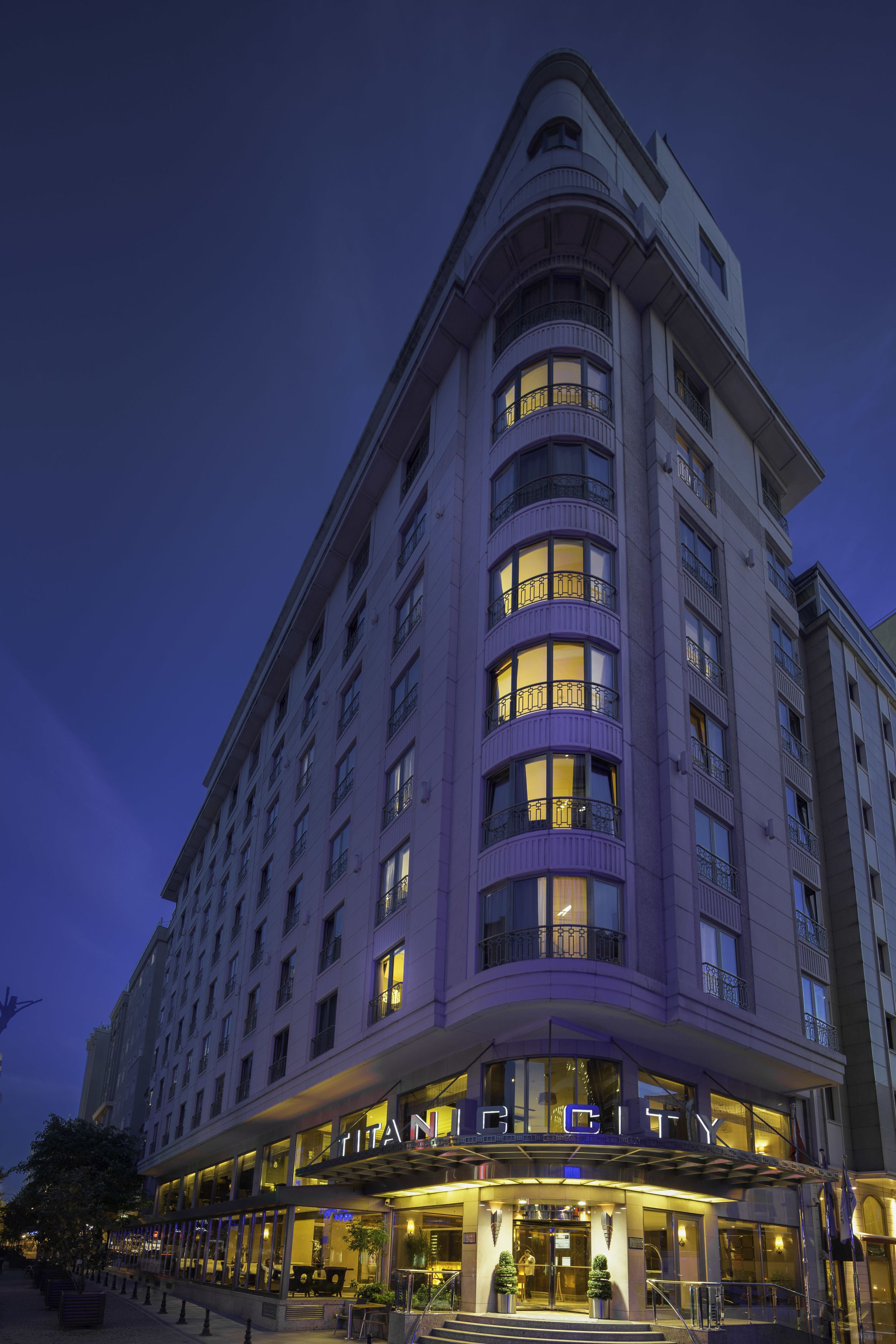 front of property – evening/night